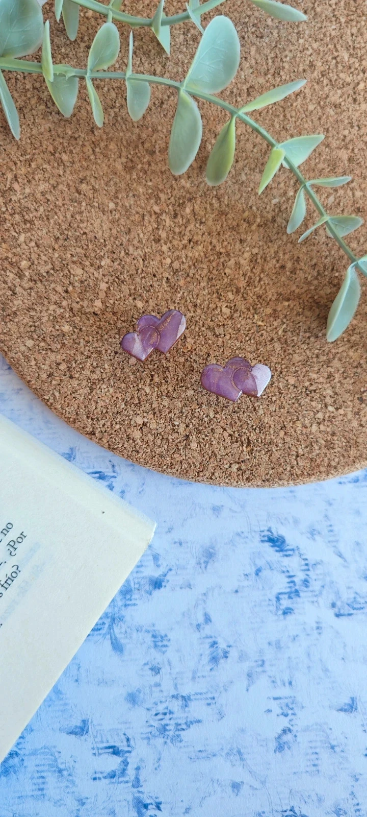 Lote 2 pares Pendientes Love – photo 6